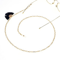 Металлическая цепочка для очков с аксессуаром 