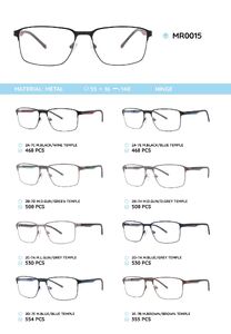 Металлическая оправа с дужками из материала TR-90 MR0015