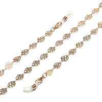 Модная цепочка для очков с полыми розами GL1339