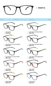 TR-90 plastic frames for glasses, with spring hinges MA09-16
