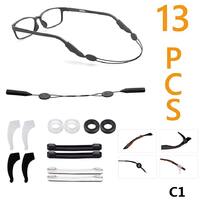 Sets of stoppers, strings, nose pads