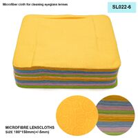 High-density microfiber napkin for glasses lens cleaning SL022-6, 15*18cm +/-0.5