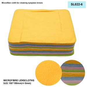 Салфетка из микрофибры для протирки линз в очках SL022-6 15 * 18 см +/-0.5