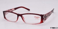 Eyeglasses with a floweron tampels in plastic frame (with rhinestones) diopters to +6,00 -9,00 and VIZZINI V8070