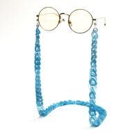 Acrylic non-slip matte chain, concave shape, for glasses and masks GB051