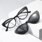 Оправа пластиковая с флексом + поляризационная солнцезащитная насадка (клипон) на магните El Dorado EL2351D