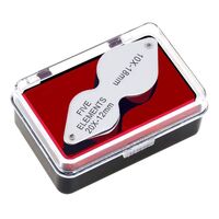 Folding magnifier with two lenses 1154-双镜头-XX, diameter: 18 mm, 12 mm. Magnification: 10X, 20X