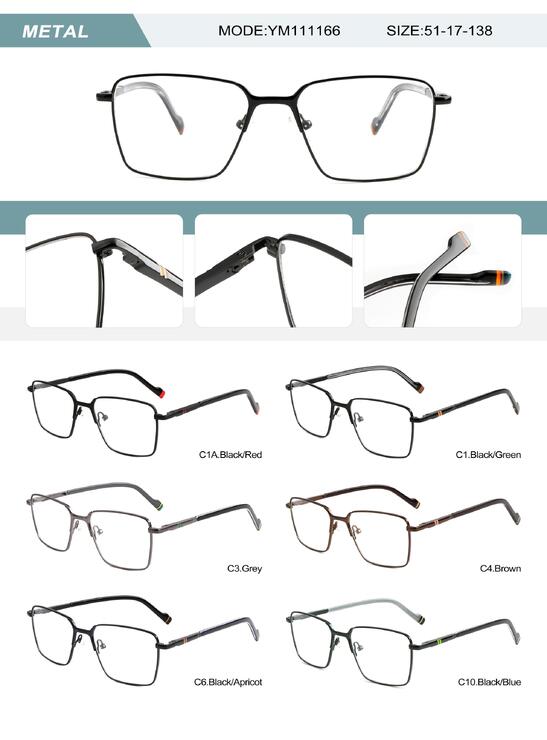 Оправа металлическая мужская с флексом YM111166-DA