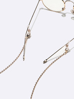 Acrylic black glasses chain GM156