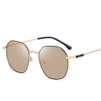 Очки металлические фотохромные с защитой от синего света 9673-GT