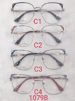 Metal frame for glasses with spring hinges 1079B