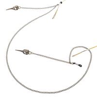 Металлическая нескользящая цепочка, с подвеской в виде полого клюва, для очков и масок GL198