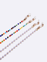 Set of two acrylic black and malachite green glasses chain GM134