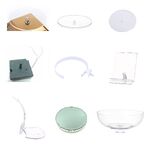 Запасные части (столики-насадки, мотор, держатели) для подставки для очков с питанием от солнечной панели ZTY002 и подобных