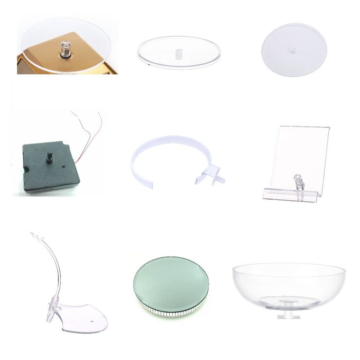 Запасные части (столики-насадки, мотор, держатели) для подставки для очков с питанием от солнечной панели ZTY002 и подобных