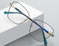Модные оптические очки оправа металлическая с линзами блю-блокерами  MORE 3068