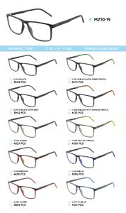 TR-90 plastic frames for glasses with spring hinges MZ10-19