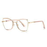 Оправа женская металлическая + пластик TR90, линзы-блюблокеры с защитой от ультрафиолета и синего света More FCS3158