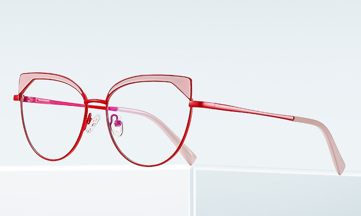 Metal blue blocker frames for glasses 3039