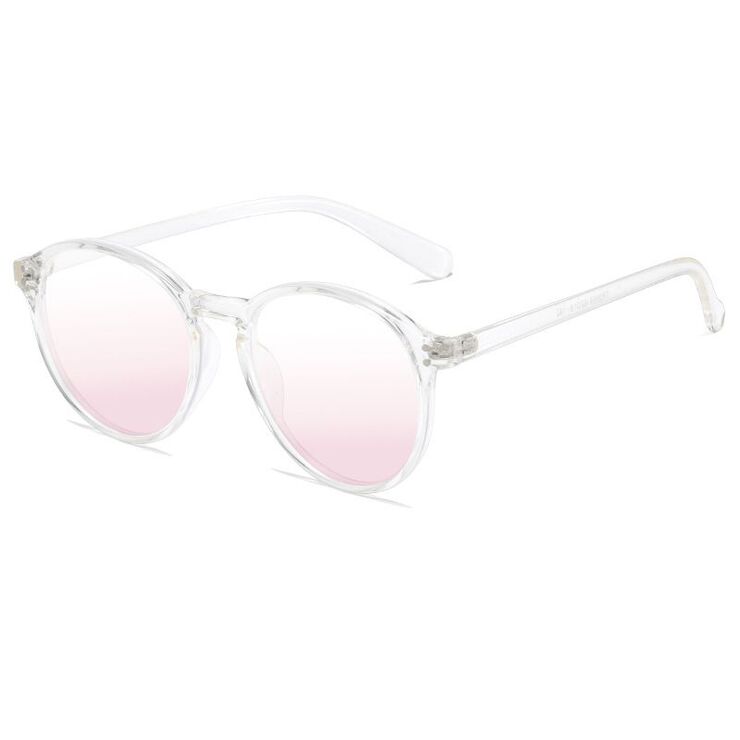 Plastic TR90 glasses with Blue ray cut protection, with case TR2069腮红-2