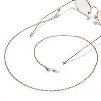 Металлическая нескользящая цепочка золотого цвета, для очков и масок GL1295