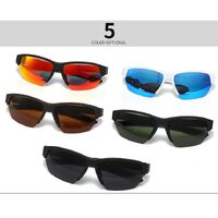 Plastic semi-rimless sport sunglasses Elit 2308-EL