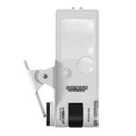 Portable pocket magnifier with backlight and UV light 5803, size: 37*30 mm, magnification: 3X, 10X, 80X