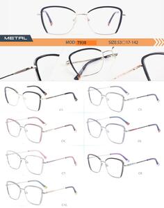 Оправа пластиковая полуободковая из TR90 женская с флексом T938-DA