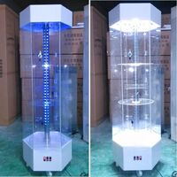Acrylic floor rotating display stand for glasses, frames, cases and accessories 15003, size 150 * 45 cm