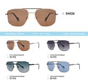 Metal frames polarized sunglasses S4026