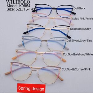Metal ultrathin frames Wilibolo, with spring hinges K9854