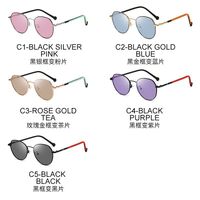 Очки металлические фотохромные с защитой от синего света 9664-GT