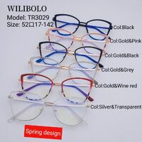 Metal +TR90 ultrathin women's frames with spring hinges Wilibolo TR3029