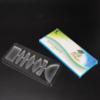 Concave and convex lenses set to demonstrate the refraction of light, simulating myopia and farsightedness