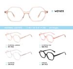 Plastic acetate eyeglasses frame with spring hinges WD1655