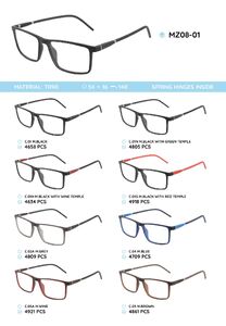 TR-90 plastic frames for glasses with spring hinges MZ08-01