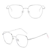 Metal eyeglasses for reading V8609 with blue ray cut protection, diopters from 0.00 to -6.00, not centered