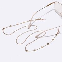 Металлическая нескользящая цепочка золотого цвета, со звездами, для очков и масок GL1436