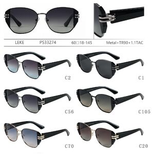 Metal + TR90 plastic sunglasses Leke PS33274