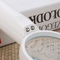 Лупа с универсальной подсветкой, увеличительное стекло с ручкой 6B-5-XX, диаметр 68 мм, увеличение: 3Х