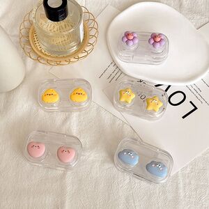 Mini soft contact lens XF208爱心五角蓝云