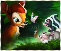 Салфетка для очков с рисунком, материал микрофибра, в индивидуальной упаковке ОЛЕНЕНОК БЕМБИ 2, 17,5 *14,5 см