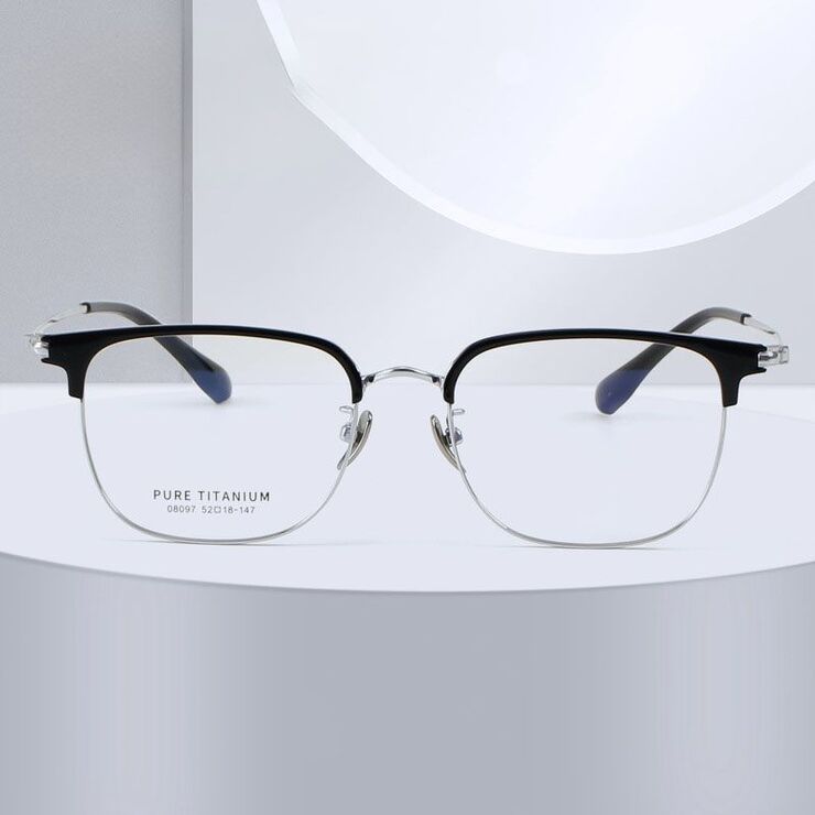 Оправа полуободковая сверхлёгкая титановая MAMO PT08097