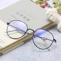 Очки металлические V6013, диоптрии от 0.00 до -6.00, не центрованные