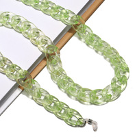 Полупрозрачная акриловая цепочка для очков, разные цвета GB074