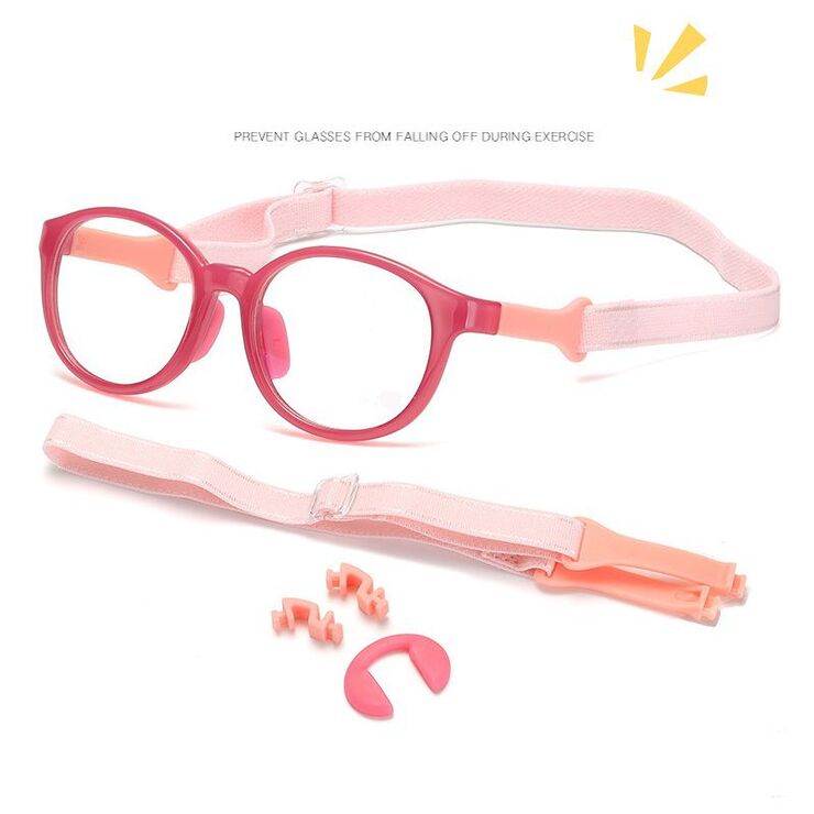 Glasses TR90+silicone computer anti-vandal for kids with blue light protection KY9109