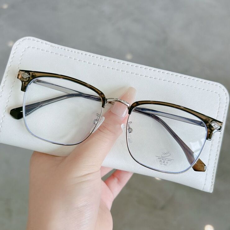 Combined nylor frame (metal + TR90) with Blue Ray Cut protection lenses MAMO H17020