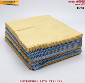 High-density microfiber napkin for glasses lens cleaning W0565, 15*18 cm (price for a pack)