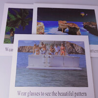 Карта для определения поляризации в очках 002, 15*10 см