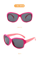 Polarized silicone sunglasses with UV400 protection for kids T11008
